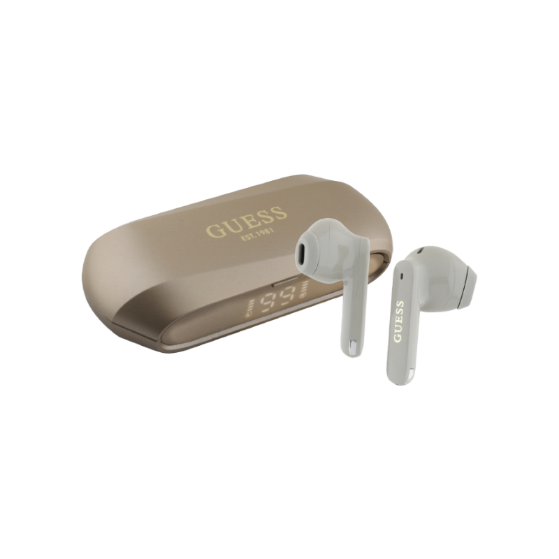Guess Slušalice Guess wireless, ENC, zlatne - GUTWSC2MCDSD