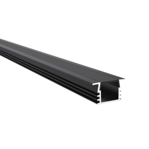 GREEN TECH Aluminijski profil Green Tech 22 x 11,7 x 2000 mm, ugradni, crna boja - AP-11MM05-BK.