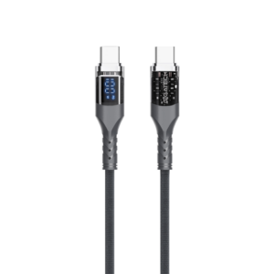GIGATECH C na C kabel Gigatech XB810 1m, 100W, s LED display-om, sivi
