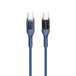 GIGATECH C na C kabel Gigatech XB811 1m, 100W, s LED display-om, plavi