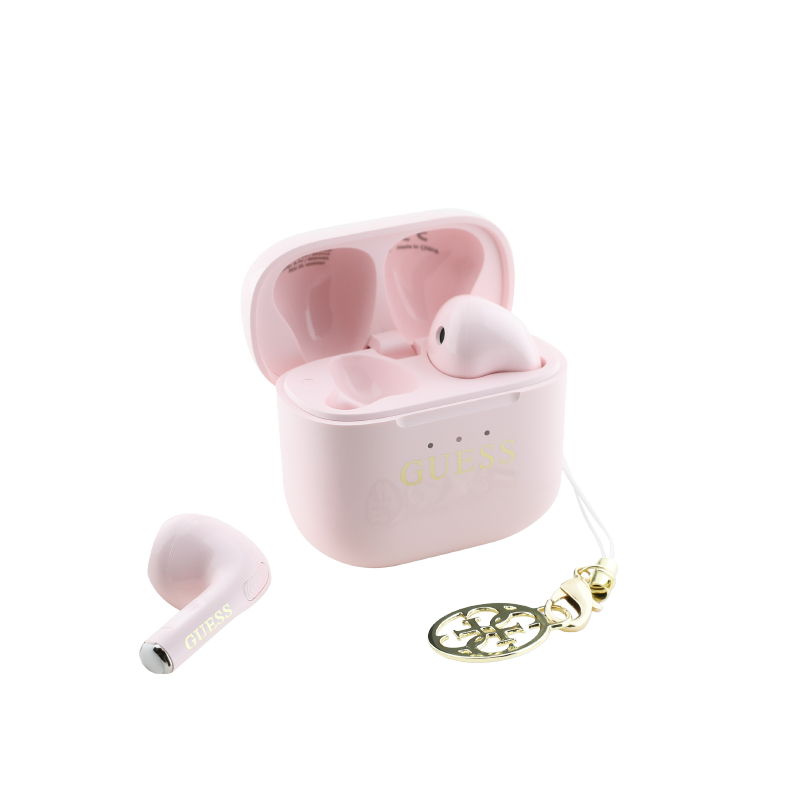 Guess Slušalice Guess wireless, pink - GUTWSXMCCLP