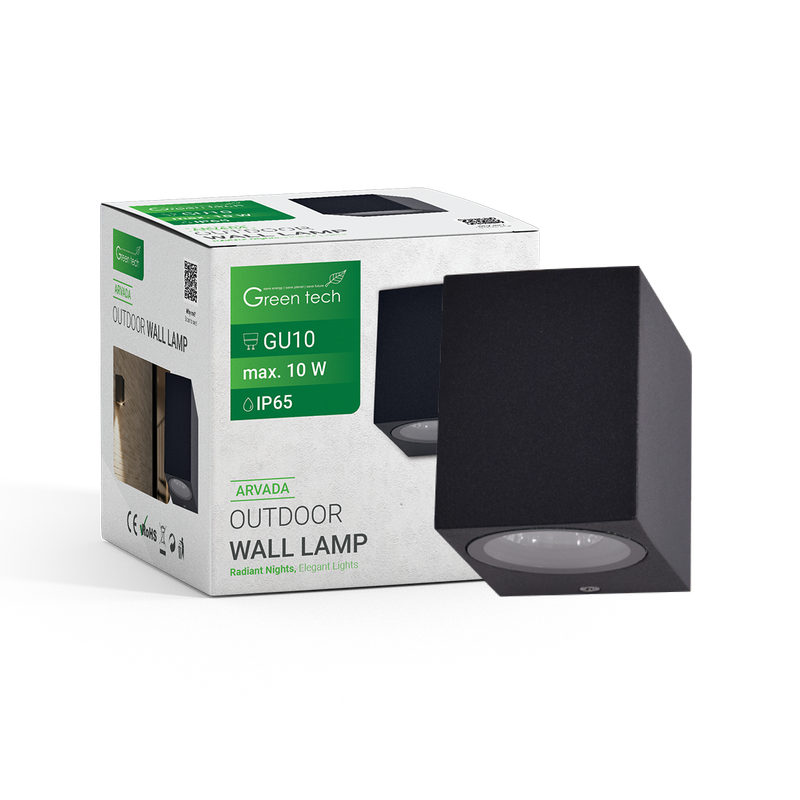 GREEN TECH Vanjska zidna svjetiljka Green Tech, GU10, IP65 - ARVADA