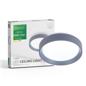 GREEN TECH LED plafonjera Green Tech, 12W, 4000K, IP20, plava, promjer 25,8 - OLMERA