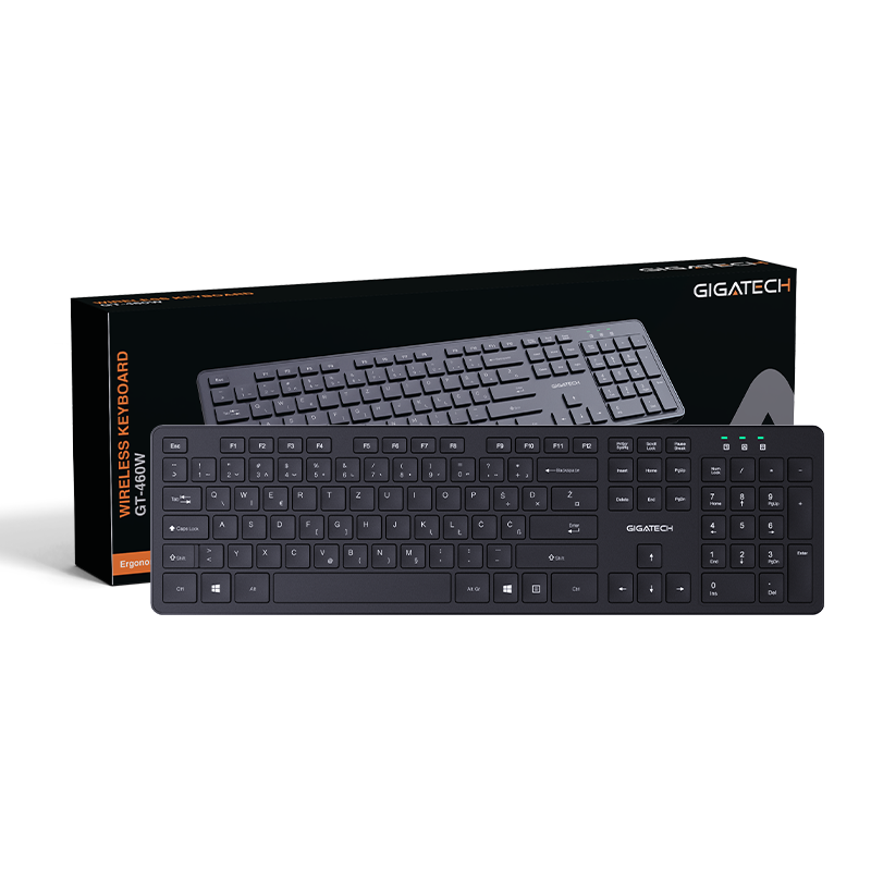 GIGATECH Tipkovnica Gigatech GT-460W, wireless