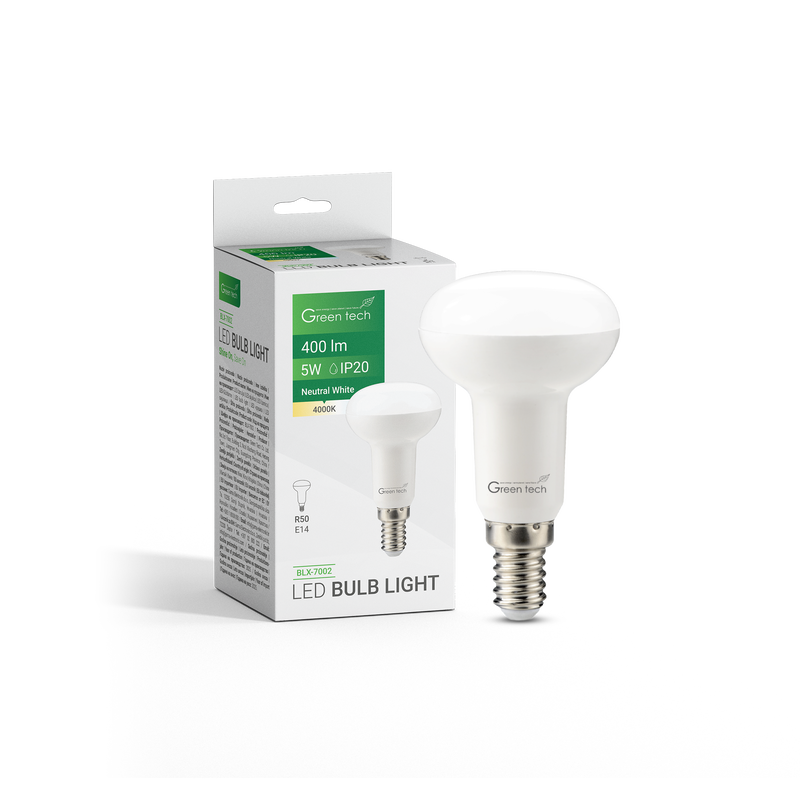 GREEN TECH LED žarulja Green Tech 5W, 4000K, E14, R50, IP20, Sanan chip - BLX-7002