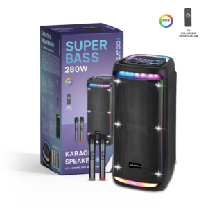 GIGATECH Zvučnik Gigatech BSK-540 (FM/USB/TF/BT/AUX/TWS) 2x10" karaoke s 2 wireless mik.