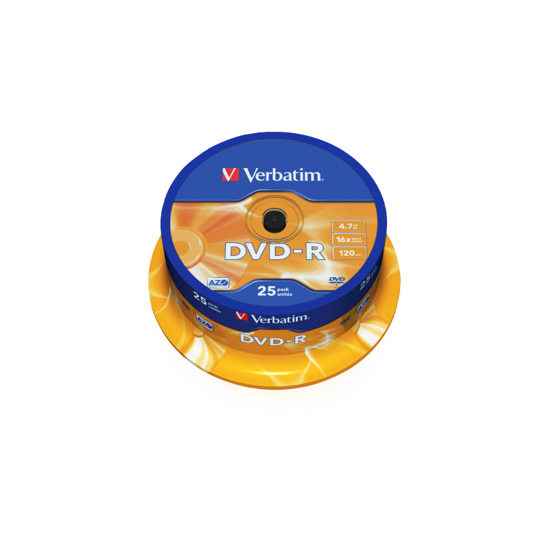Verbatim DVD-R Verbatim 4.7GB 16x, 25/1, spindle - 43522