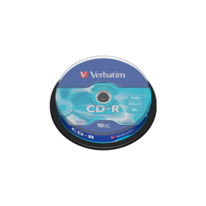 Verbatim CD-R Verbatim 700MB 52x, 10/1, spindle - 43437