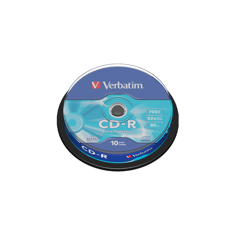 Verbatim CD-R Verbatim 700MB 52x, 10/1, spindle - 43437