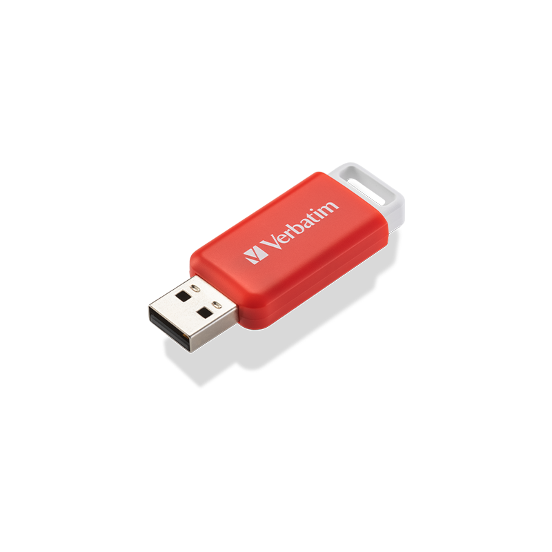 Verbatim USB memorijski stik 2.0 Verbatim 16GB, crveni, DataBar - 49453