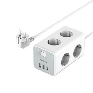 Tessan Produžni kabel Tessan TS-306-C, 6x AC, 2x USB-A, 1x USB-C, 2m, 15W