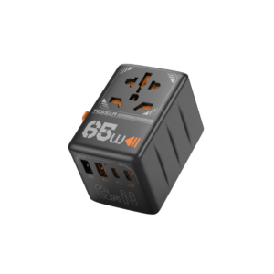 Tessan Putni adapter Tessan TS-WTA03, 2x USB-A, 2x USB-C, PD 65W, univerzalni, crni