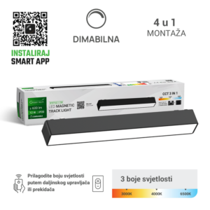 GREEN TECH LED magnetna svjetiljka Green Tech "MYSTYLE" 12W, 3CCT, Dim./ Smart Lamp APP - MYSTYLE-1-12W