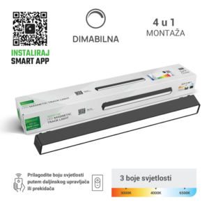 GREEN TECH LED magnetna svjetiljka Green Tech "MYSTYLE" 18W, 3CCT, Dim./ Smart Lamp APP - MYSTYLE-1-18W