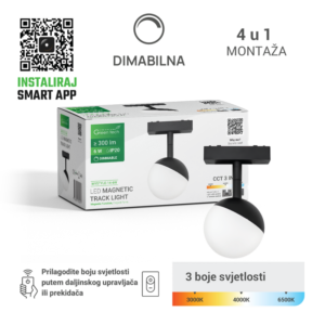 GREEN TECH LED magnetna svjetiljka Green Tech "MYSTYLE" 6W, 3CCT, Dim./ Smart Lamp APP - MYSTYLE-14-6W