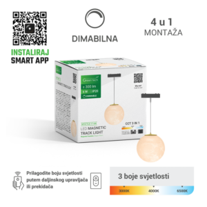 GREEN TECH LED magnetna svjetiljka Green Tech "MYSTYLE" 6W, 3CCT, Dim./ Smart Lamp APP - MYSTYLE-17-6W