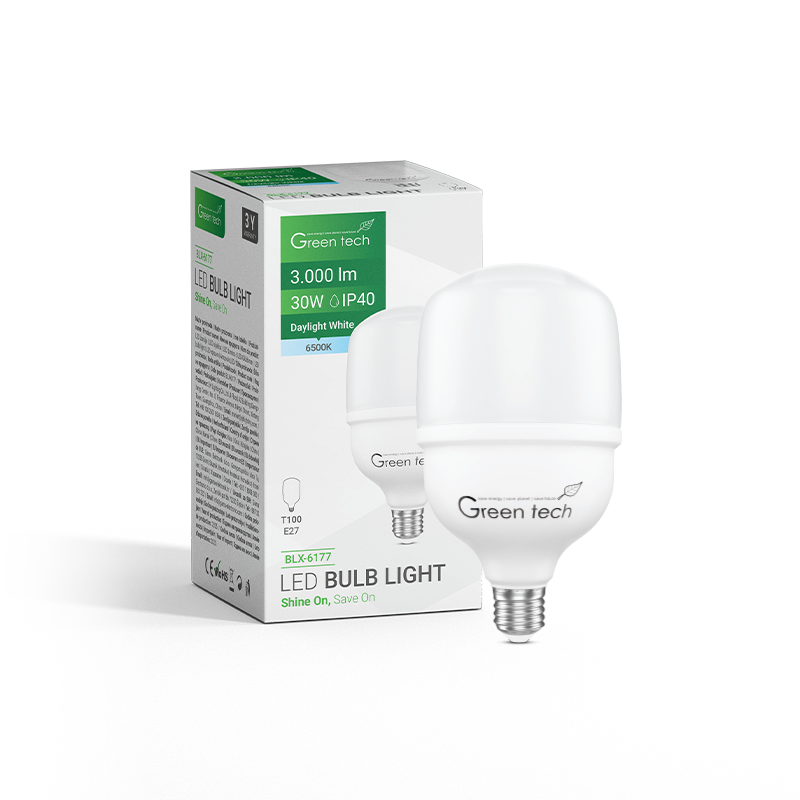 GREEN TECH LED žarulja Green Tech 30W, 6500K, E27, T100, Flux: 3000 lm, IP40, Epistar chip - BLX-6177