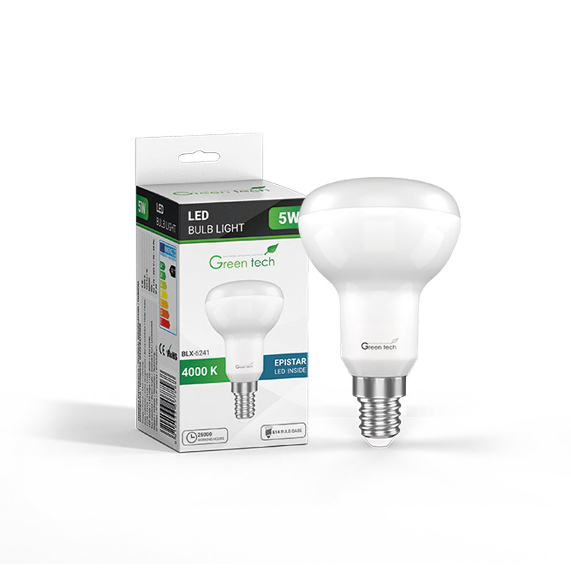 GREEN TECH LED žarulja Green Tech 5W, 4000K, E14, R50, Flux: 500 lm, IP40, Epistar chip - BLX-6241