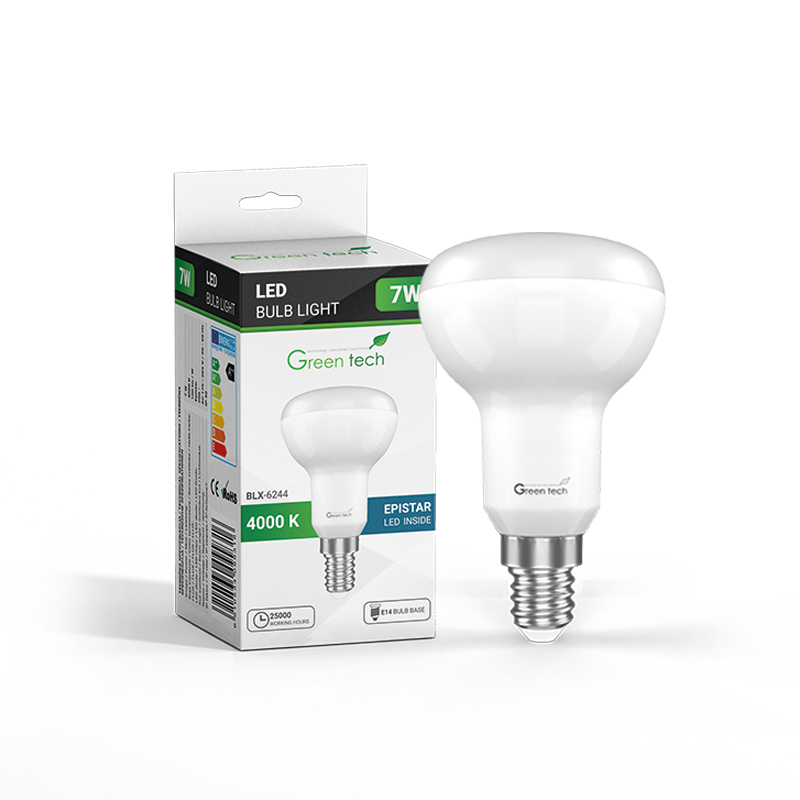 GREEN TECH LED žarulja Green Tech 7W, 4000K, E14, R50, Flux: 700 lm, IP40, Epistar chip - BLX-6244