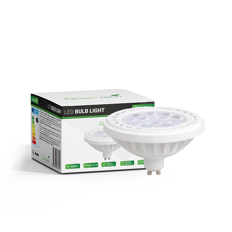 GREEN TECH LED žarulja Green Tech 15W, 4500K, GU10, AR111, Flux: 1200 lm, IP20, San`an chip - BLX-6246