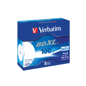 Verbatim BD-R XL Blu-ray Verbatim 100GB 4x, inkjet, 5/1, jewel case - 43789