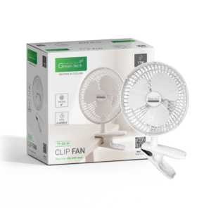 GREEN TECH Ventilator s kopčom Green Tech 17W, 6", bijela boja - TF-06-W