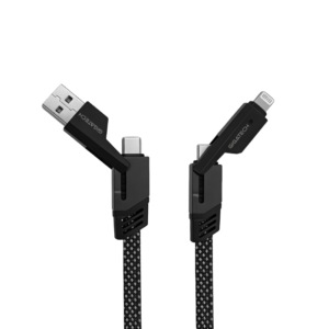 GIGATECH USB + C na C + lightning kabel Gigatech, 2 u 2, 1m, 60W, crno-bijeli - XF560