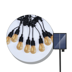 LUMERA LED solarni svjetlosni lanac LUMERA LIGHTING IP65 2700K, AMBER ŽARx8, uključena - SLS-8-BULB