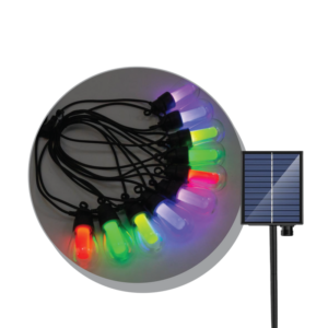 LUMERA LED solarni svjetlosni lanac LUMERA LIGHTING IP65 2700K + RGB ŽARx10, uključena - SLS-10-BULB