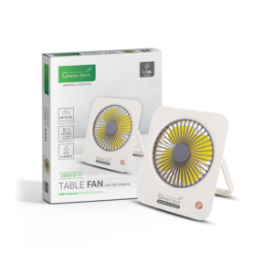 GREEN TECH Ventilator stolni Green Tech, 1.5W, bijeli, sa USB punjenjem - ZS50721-3