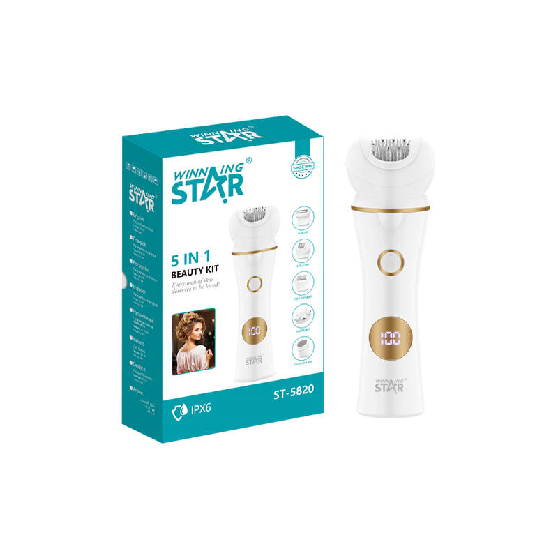 Winning Star Set brijača Winning Star ST-5820, 800 mAh, 5W, LED display, 6 u 1, baterijski