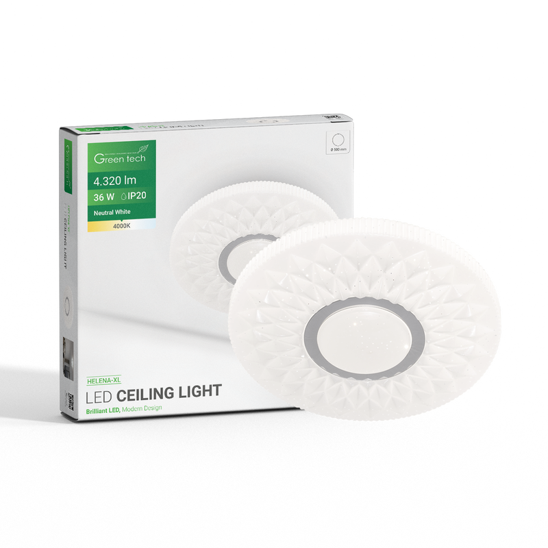 GREEN TECH LED plafonjera Green Tech 36W, 4000K, fi 50cm - HELENA-XL