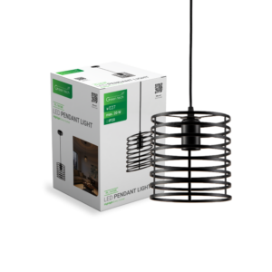 GREEN TECH LED visilica Green Tech E27 x 1 kom, crna boja - PL-1616R
