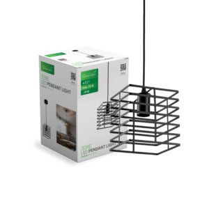GREEN TECH LED visilica Green Tech E27 x 1 kom, crna boja - PL-1616S