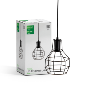GREEN TECH LED visilica Green Tech E27 x 1 kom, crna boja - PL-1519