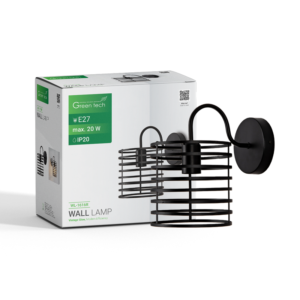 GREEN TECH LED zidna svjetiljka Green Tech E27 x 1 kom, crna boja - WL-1616R