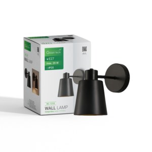 GREEN TECH LED zidna svjetiljka Green Tech E27 x 1 kom, crna boja - WL-1318