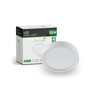 GREEN TECH LED panel Green Tech 12W, 4200K, nadgradni, okrugli - CX-R02-12NW
