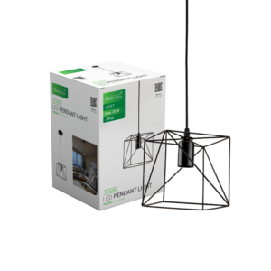 GREEN TECH LED visilica Green Tech E27 x 1 kom, crna boja - PL-1616D