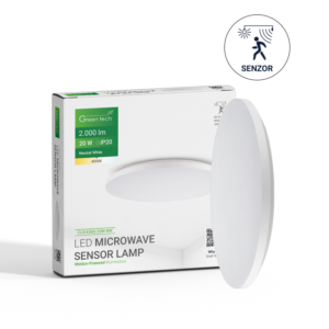 GREEN TECH LED plafonjera sa Microwave senzorom Green Tech 20W, 4000K, promjer 30cm - CLS-E300-20W-NW