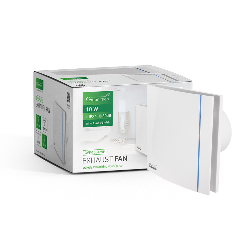 GREEN TECH Ispušni ventilator Green Tech GVF-100J bijeli - GVF-100J-WH