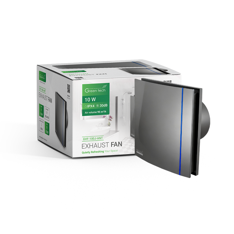 GREEN TECH Ispušni ventilator Green Tech GVF-100J antracit - GVF-100J-ANT
