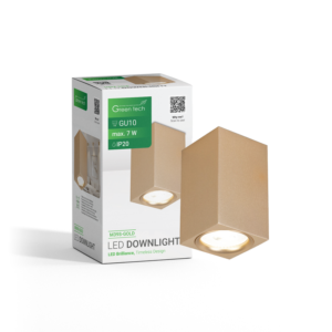 GREEN TECH Nadgradni downlight Green Tech zlatna boja, grlo GU10 - M39S-GOLD