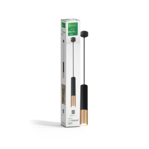 GREEN TECH LED visilica Green Tech, GU10 X 1 kom, crna-zlatna boja - VELORA-1