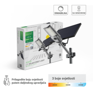 GREEN TECH LED ulična svjetiljka solarna Green Tech 200W, 3CCT, IP65 - SLE-200W-3CCT
