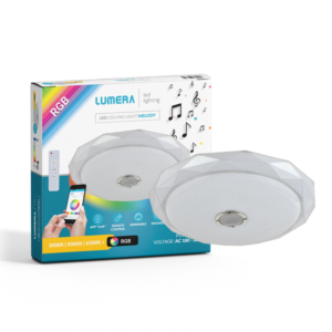 LUMERA LED plafonjera + zvučnik Lumera Lighting, 24W, RGB + dimabilna, 39 cm - MELODY