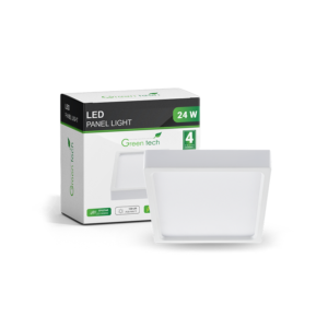 GREEN TECH LED panel Green Tech 24W, 3000K, nadgradni, kvadratni - CX-S02-24WW