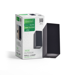 GREEN TECH Vanjska zidna svjetiljka Green Tech GU10 x 2, IP65 - DALLAS