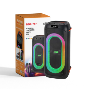 OEM Zvučnik NDR-717 (FM/USB/TF/bluetooth/TWS) 2 x 6,5" karaoke s 2 wireless mikrof.
