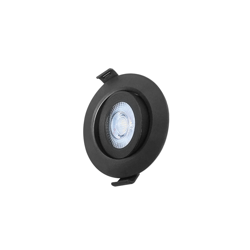 GREEN TECH LED downlight Green Tech 3W, 6000K, crna boja - DWM-3W-CW-BK